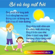 Thơ  bé và ông mặt trời 